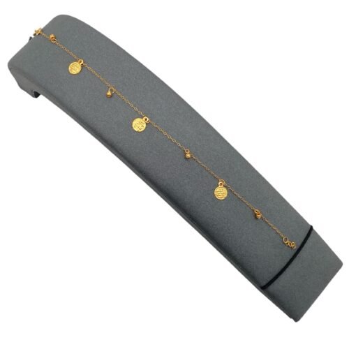 إسوارة وخاتم ذهب عيار 21 الوزن 0.89 جرام