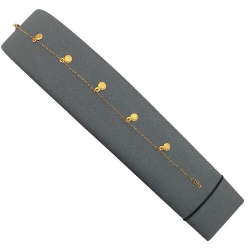 إسوارة وخاتم ذهب عيار 21 الوزن 0.71 جرام