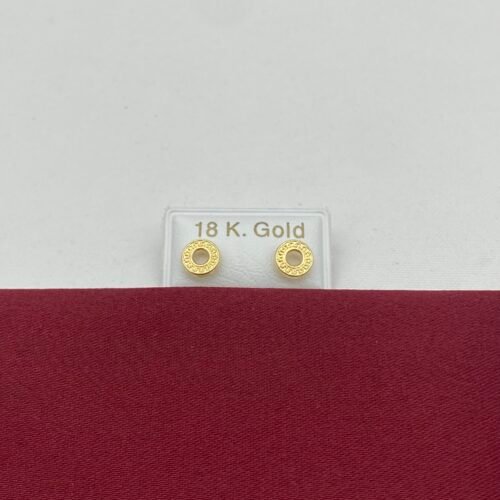 حلق طبي ذهب عيار 18 الوزن 0.37 جرام