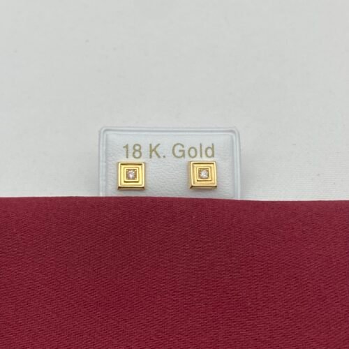 حلق طبي ذهب عيار 18 الوزن 0.38 جرام