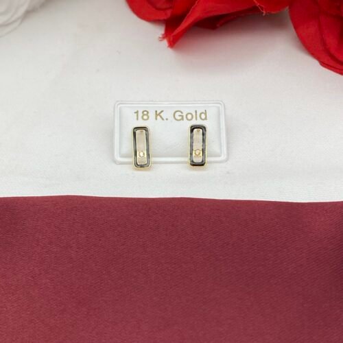 حلق طبي ذهب عيار 18 الوزن 0.4 جرام