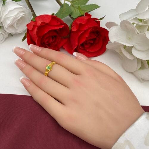 خاتم ذهب عيار 21 الوزن 2.16 جرام