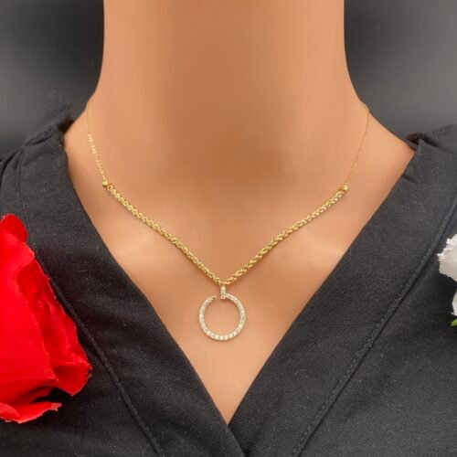 عقد ذهب عيار 18 الوزن 1.8 جرام