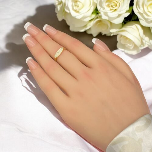 خاتم ذهب عيار 18 الوزن 1.22 جرام