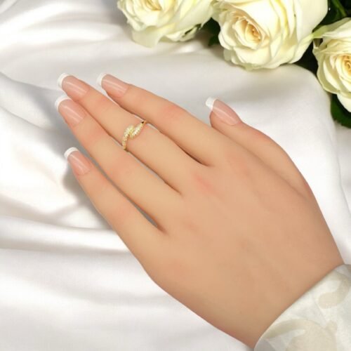 خاتم ذهب عيار 18 الوزن 1.09 جرام