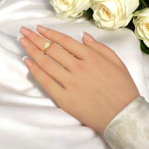 خاتم ذهب عيار 18 الوزن 1.25 جرام