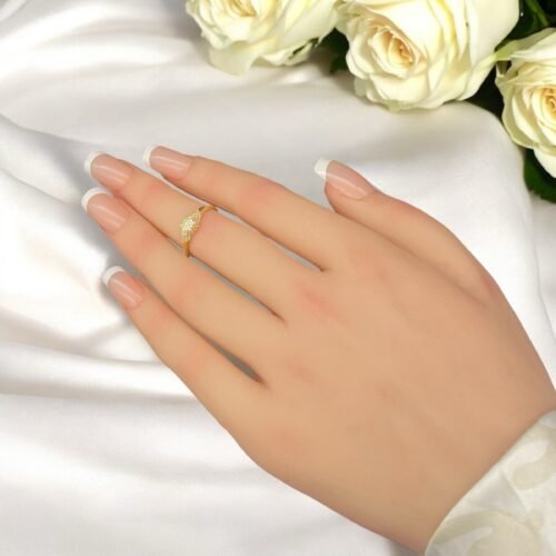 خاتم ذهب عيار 18 الوزن 1.08 جرام