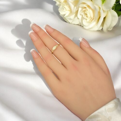 خاتم ذهب عيار 18 الوزن 1.18 جرام