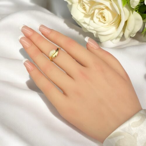 خاتم ذهب عيار 18 الوزن 1.74 جرام