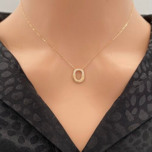 عقد ذهب عيار 18 الوزن 0.72 جرام