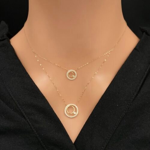 عقد ذهب عيار 18 الوزن 1.03 جرام