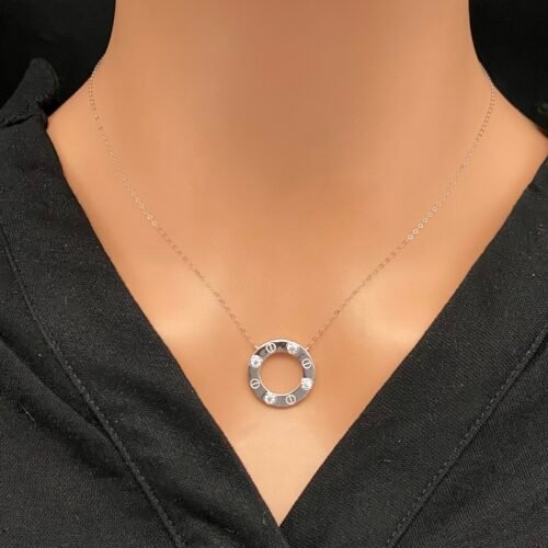 عقد ذهب عيار 18 الوزن 1.18 جرام