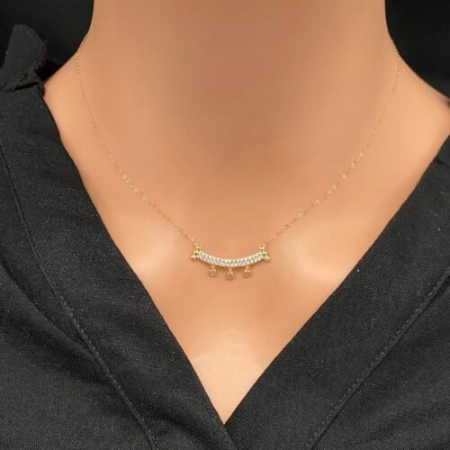 عقد ذهب عيار 18 الوزن 1 جرام