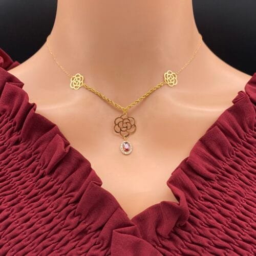 عقد ذهب عيار 21 الوزن 1.71 جرام