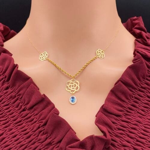 عقد ذهب عيار 21 الوزن 1.72 جرام