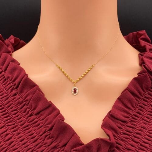 عقد ذهب عيار 21 الوزن 1.24 جرام