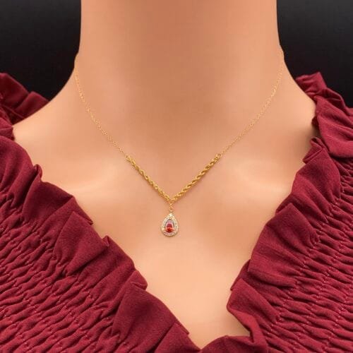 عقد ذهب عيار 21 الوزن 1.22 جرام