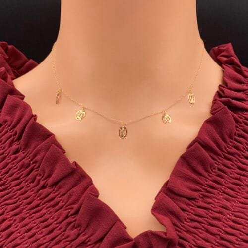 عقد ذهب عيار 21 الوزن 1.01 جرام