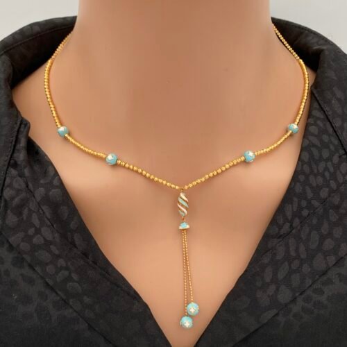 سبحة ذهب عيار 21 الوزن 10.96 جرام