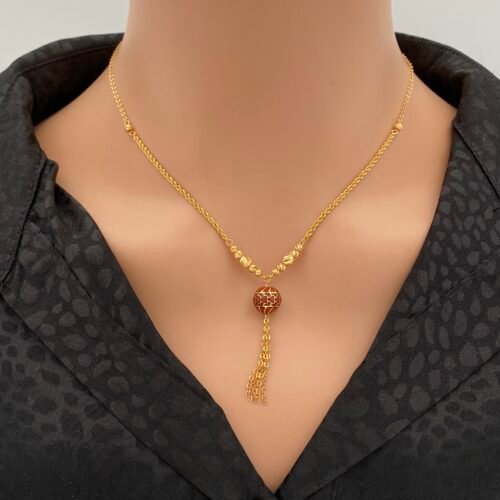 سبحة ذهب عيار 21 الوزن 4.21 جرام