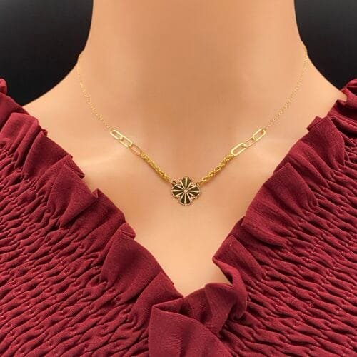 عقد ذهب عيار 21 الوزن 1.24 جرام