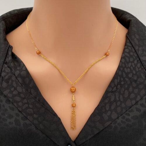 سبحة ذهب عيار 21 الوزن 3.89 جرام