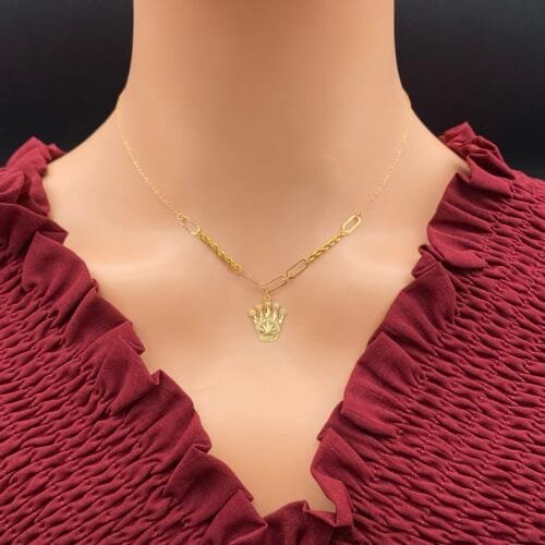 عقد ذهب عيار 21 الوزن 1.22 جرام