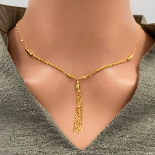 عقد ذهب عيار 21 الوزن 2.83 جرام