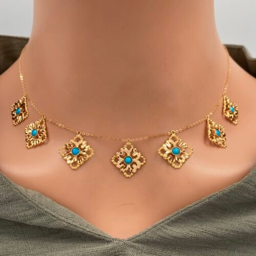 عقد ذهب عيار 21 الوزن 4.69 جرام