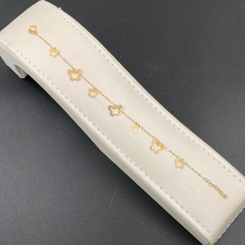 إسوارة ذهب عيار 18 الوزن 1.03 جرام