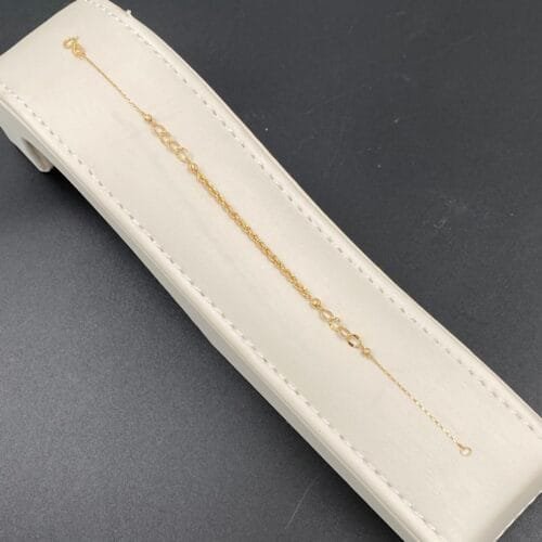 إسوارة ذهب عيار 18 الوزن 1.16 جرام