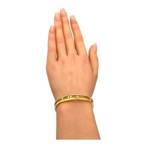 إسوارة ذهب عيار 18 الوزن 13.55 جرام