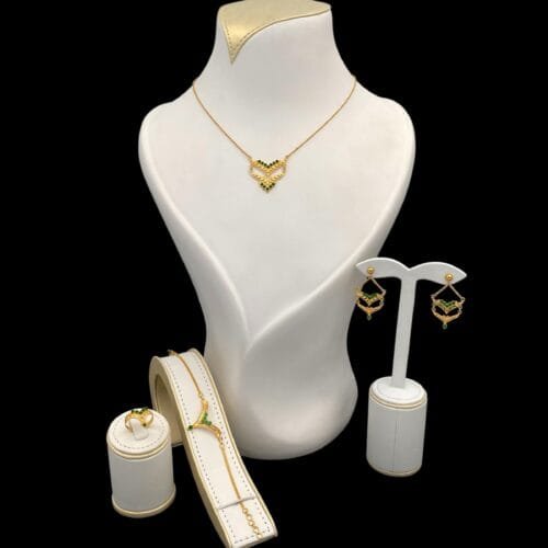 طقم ذهب عيار 21 الوزن 15.12 جرام