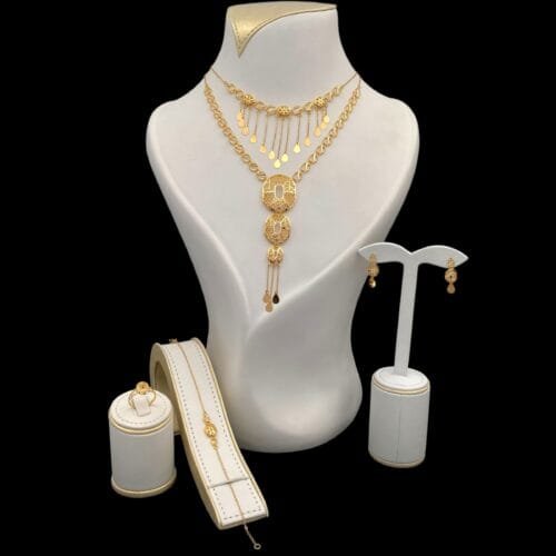 طقم ذهب عيار 21 الوزن 23.34 جرام