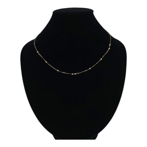 عقد ذهب عيار 18 الوزن 0.64 جرام