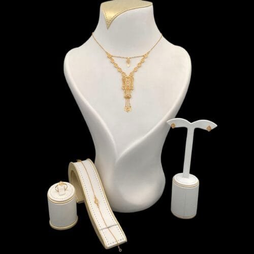 طقم ذهب كامل عيار 21