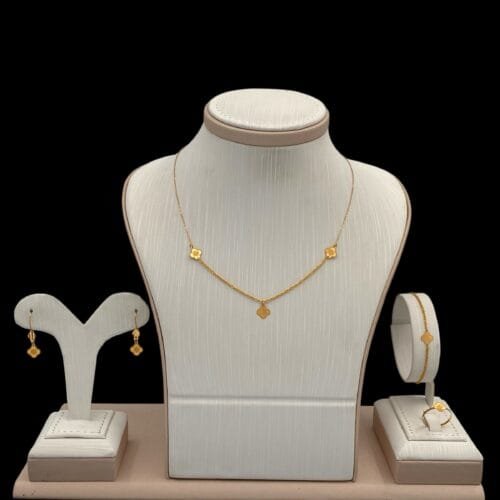 طقم ذهب عيار 21 الوزن 2.89 جرام