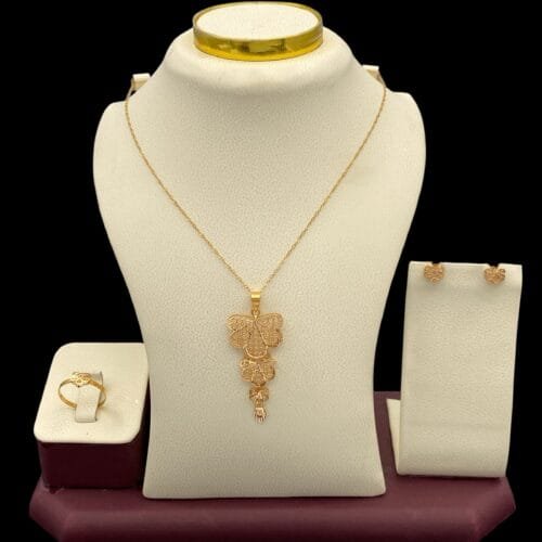 نصف طقم ذهب عيار 21 الوزن 4.11 جرام