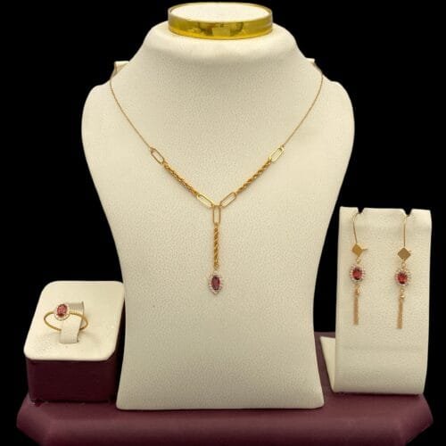 نصف طقم ذهب عيار 21 الوزن 4.49 جرام