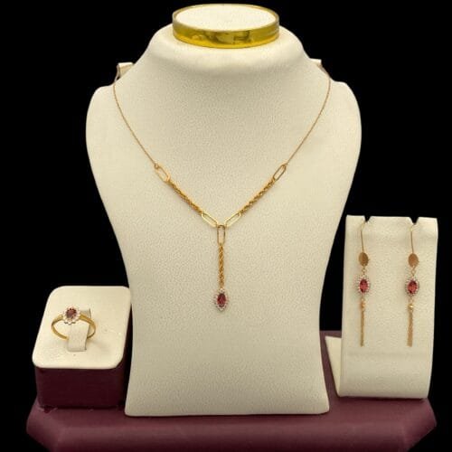 نصف طقم ذهب عيار 21 الوزن 5 جرام