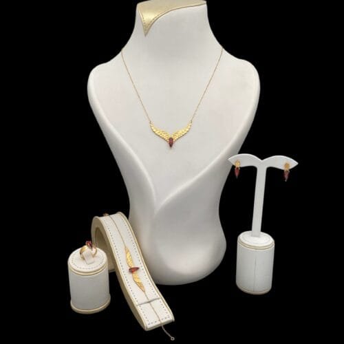 طقم ذهب عيار 21 الوزن 11.14 جرام