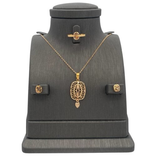 نصف طقم ذهب عيار 21 الوزن 3.41 جرام