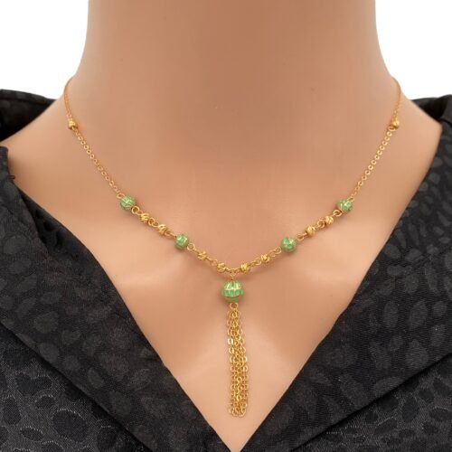 سبحة ذهب عيار 21 الوزن 4.54 جرام