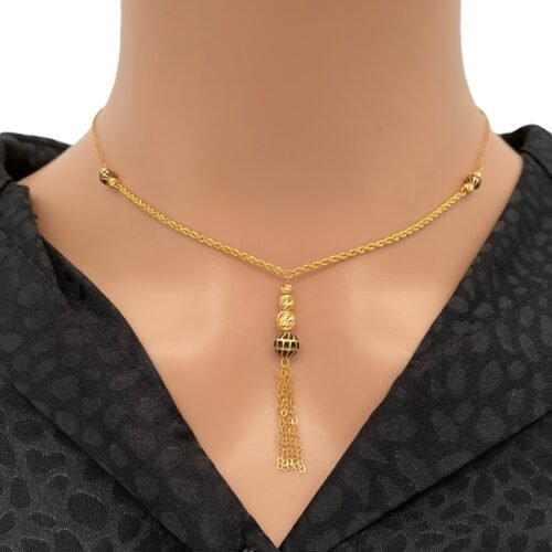 سبحة ذهب عيار 21 الوزن 3.85 جرام