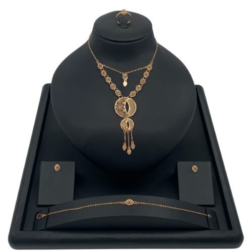 طقم ذهب عيار 21 الوزن 8.50 جرام