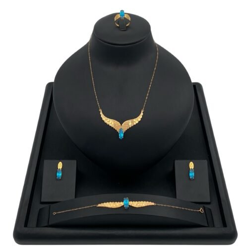 طقم ذهب عيار 21 الوزن 9.01 جرام