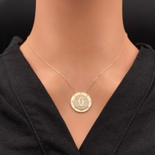 عقد ذهب عيار 18 الوزن 2.97 جرام