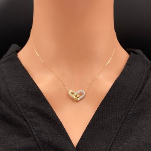 عقد ذهب عيار 18 الوزن 1.34 جرام