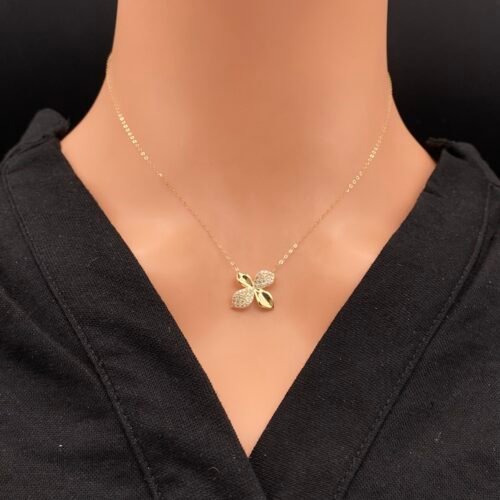 عقد ذهب عيار 18 الوزن 1 جرام