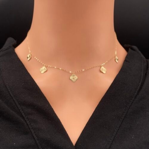 عقد ذهب عيار 18 الوزن 1.61 جرام